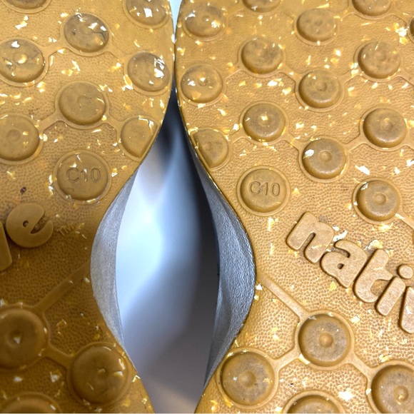 Native Robbie Sugarlite Slip On Sneakers Shoe Jiffy Black / Shell White Size C10 - Picture 9 of 10